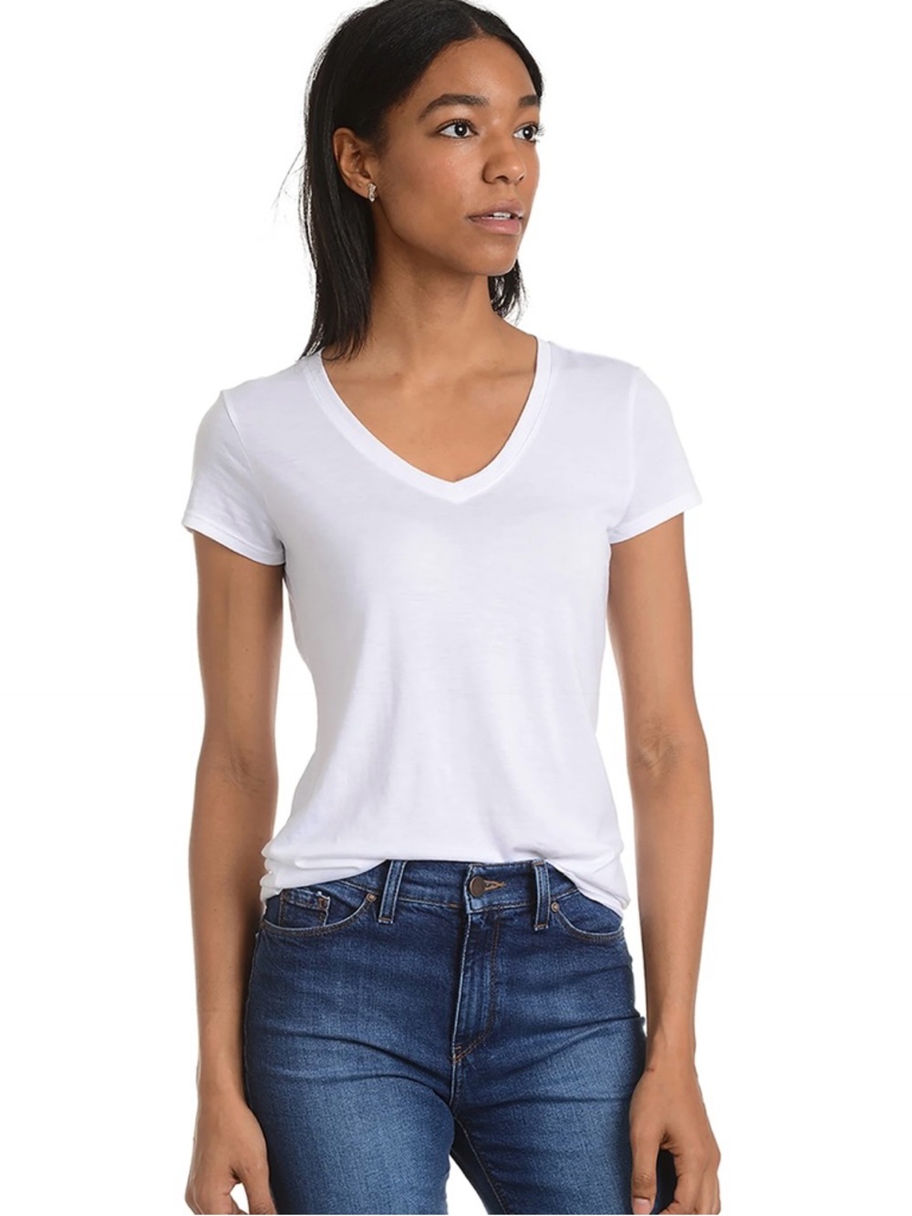 Mott and Bow Classic V-Neck Marcy Tee NWOT Size M